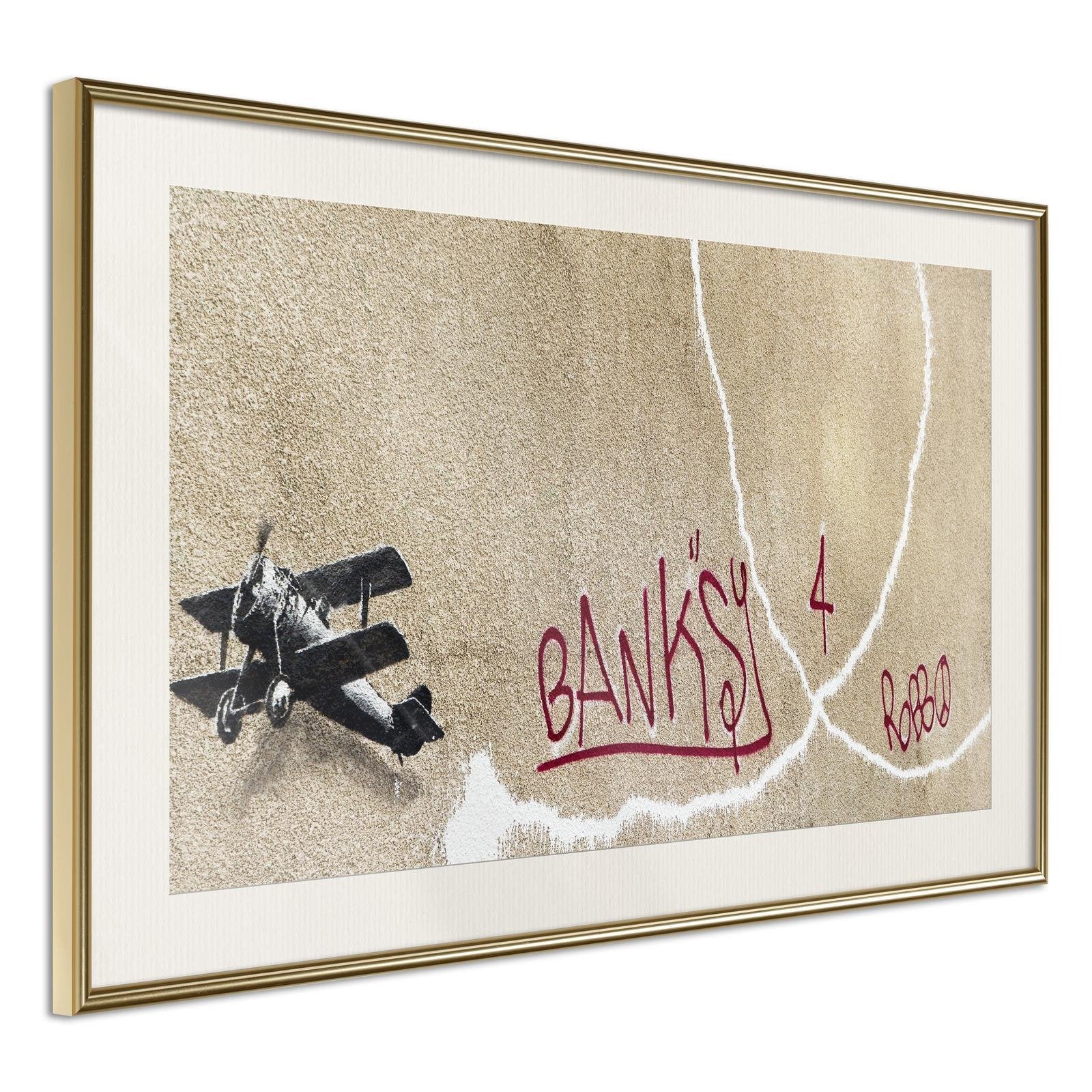 Poster Banksy love plane