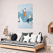 Poster - Rocket in the Clouds