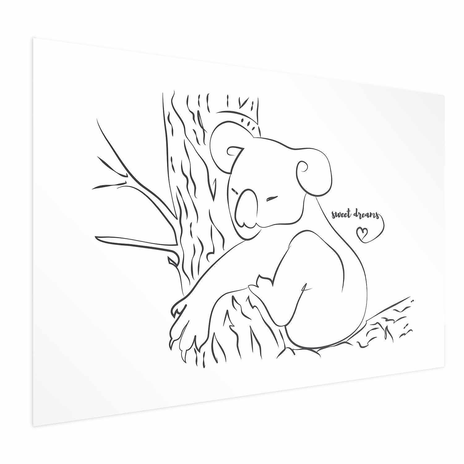 Poster - Sleeping Koala