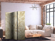 Paravent - Botanical Motif with Leaves and Vines in Sandy Colors