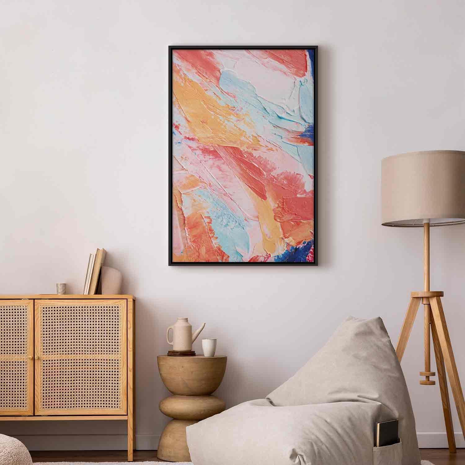 Tableau - Spring Shades - A Colorful Mix of Warm and Cool Tones on Canvas