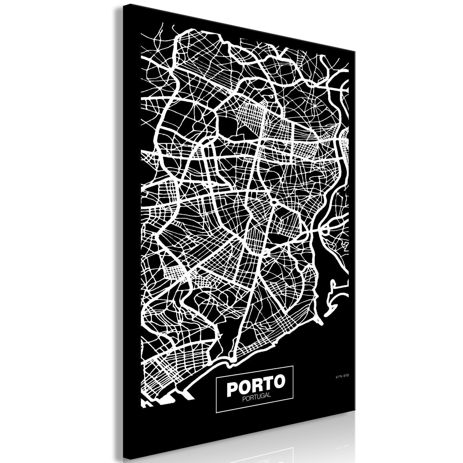 Tableau - Negative Map: Porto (1 Part) Vertical