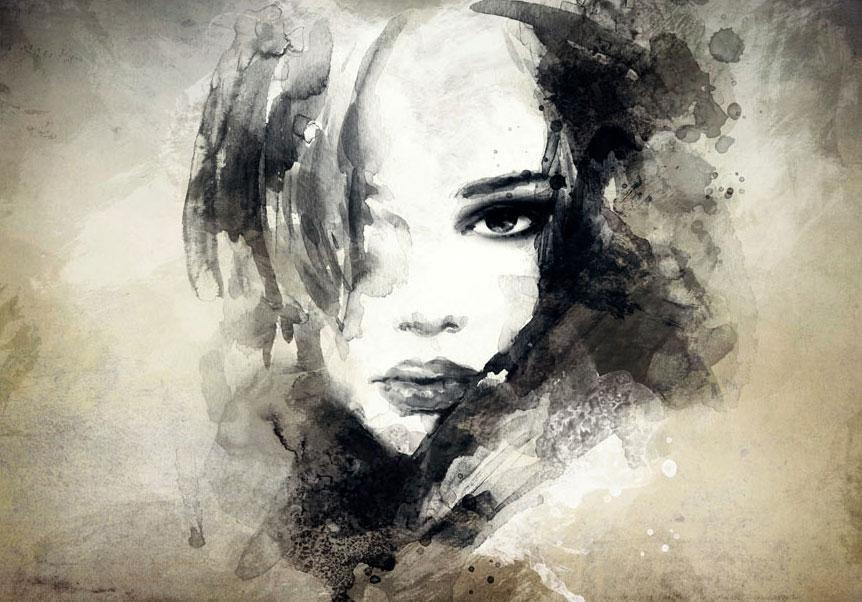 Papier peint - Mysterious Girl