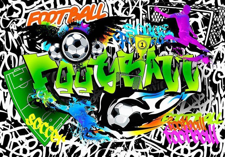 Papier peint - Football Graffiti