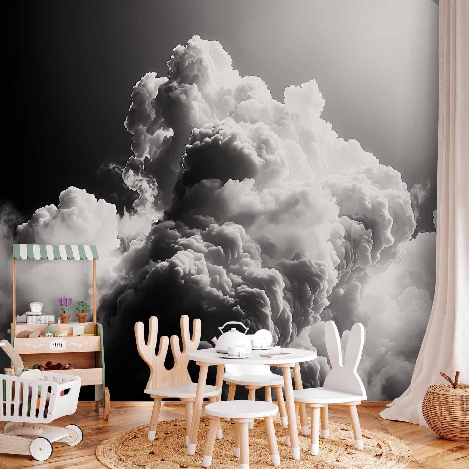 Papier peint - Clouds Like from Dreams: Let the Sun Illuminate Your Day – A Visual Feast