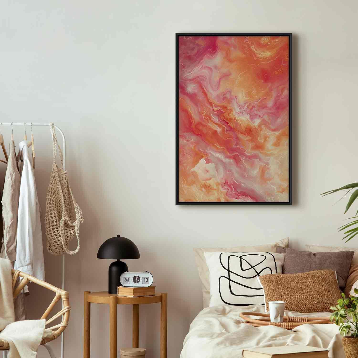 Tableau - Fiery Colors - Dynamic Shapes in Colors of Fire and Pink