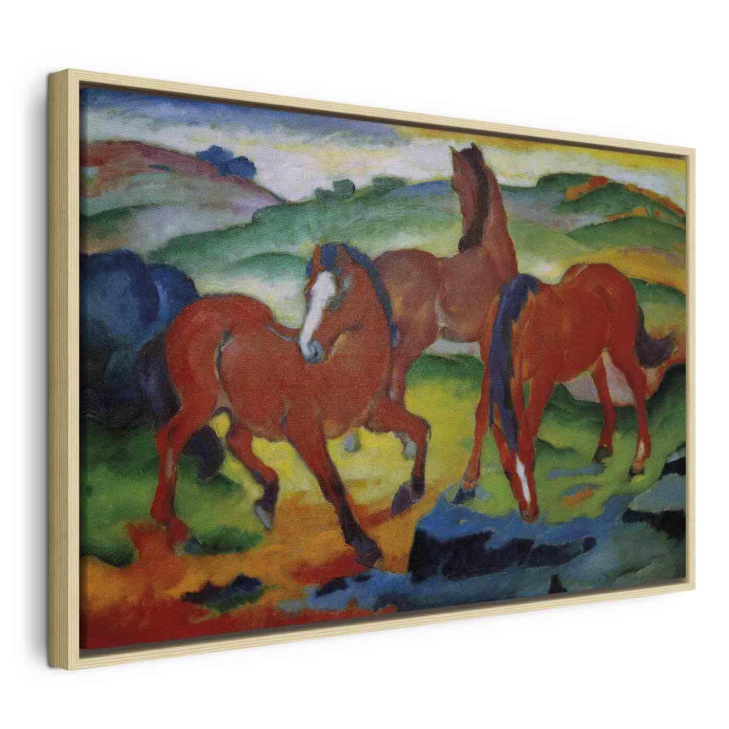 Tableau - The Red Horses (Grazing Horses IV) (Franz Marc)