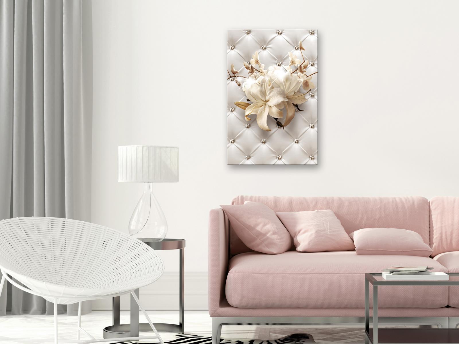 Tableau - Diamond Lilies (1 Part) Vertical