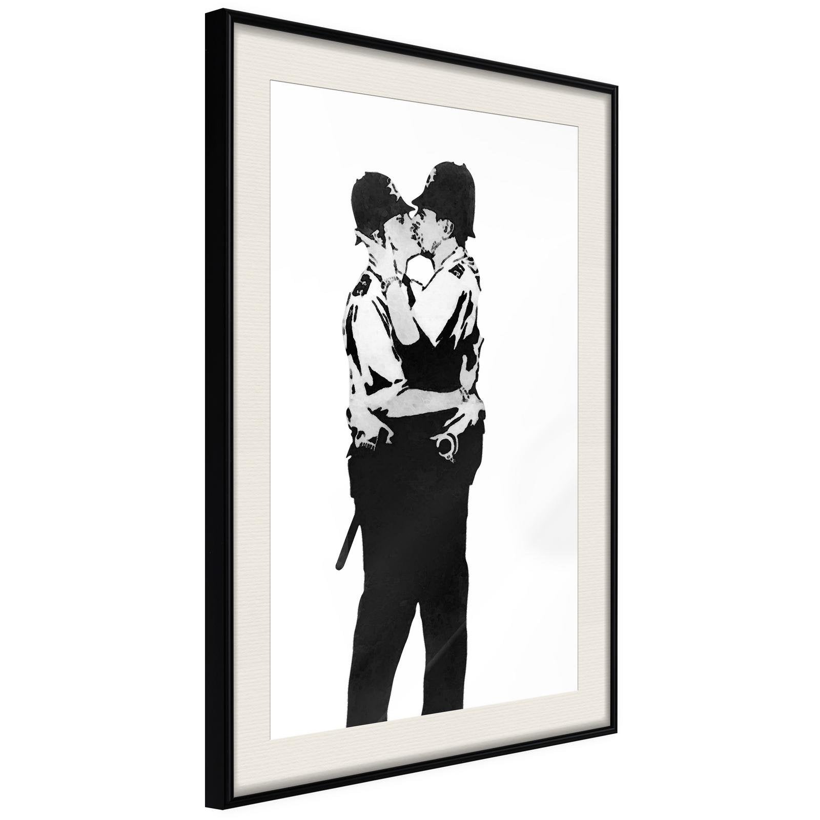 Affiche Banksy Kissing coppers