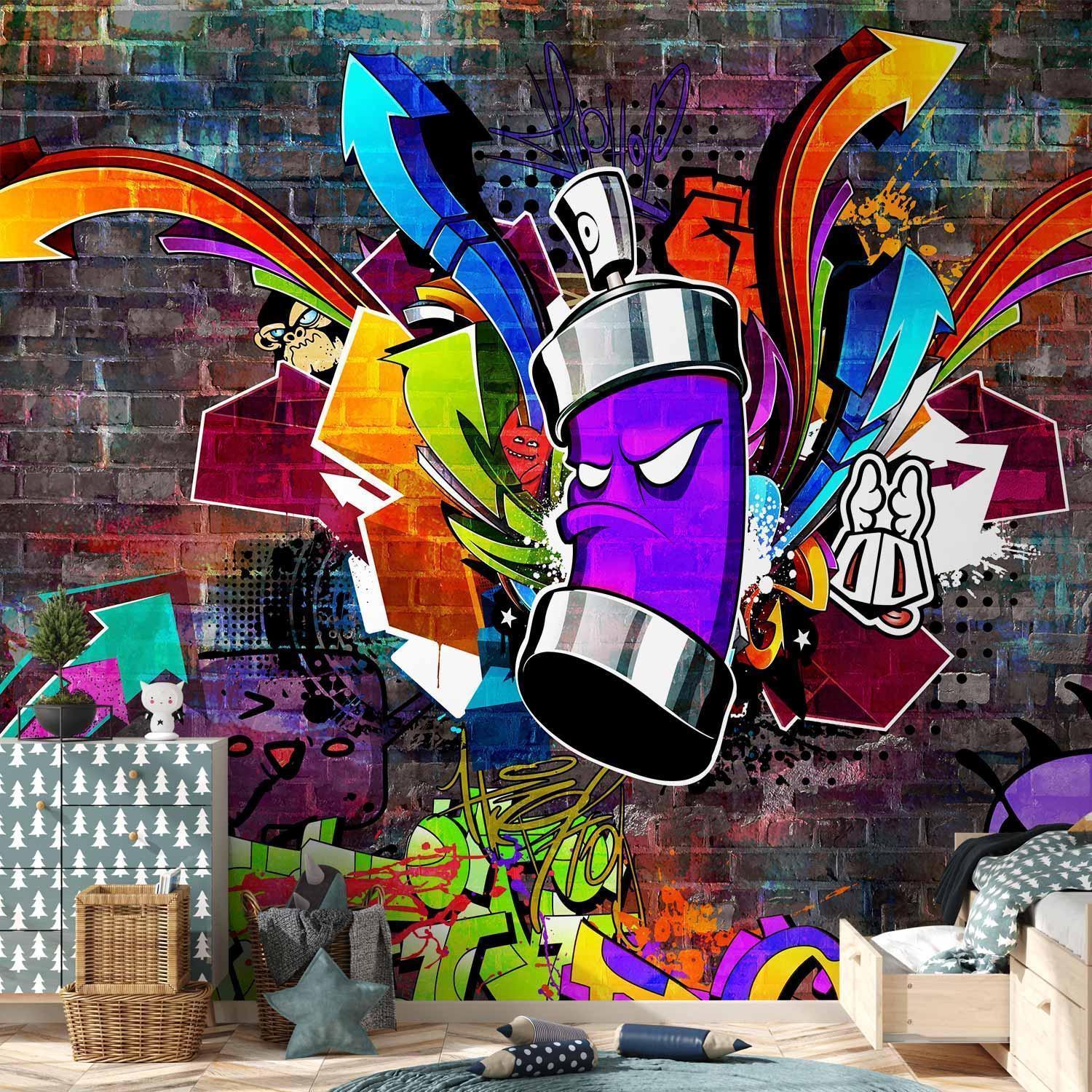 Papier peint - Graffiti: Colourful attack