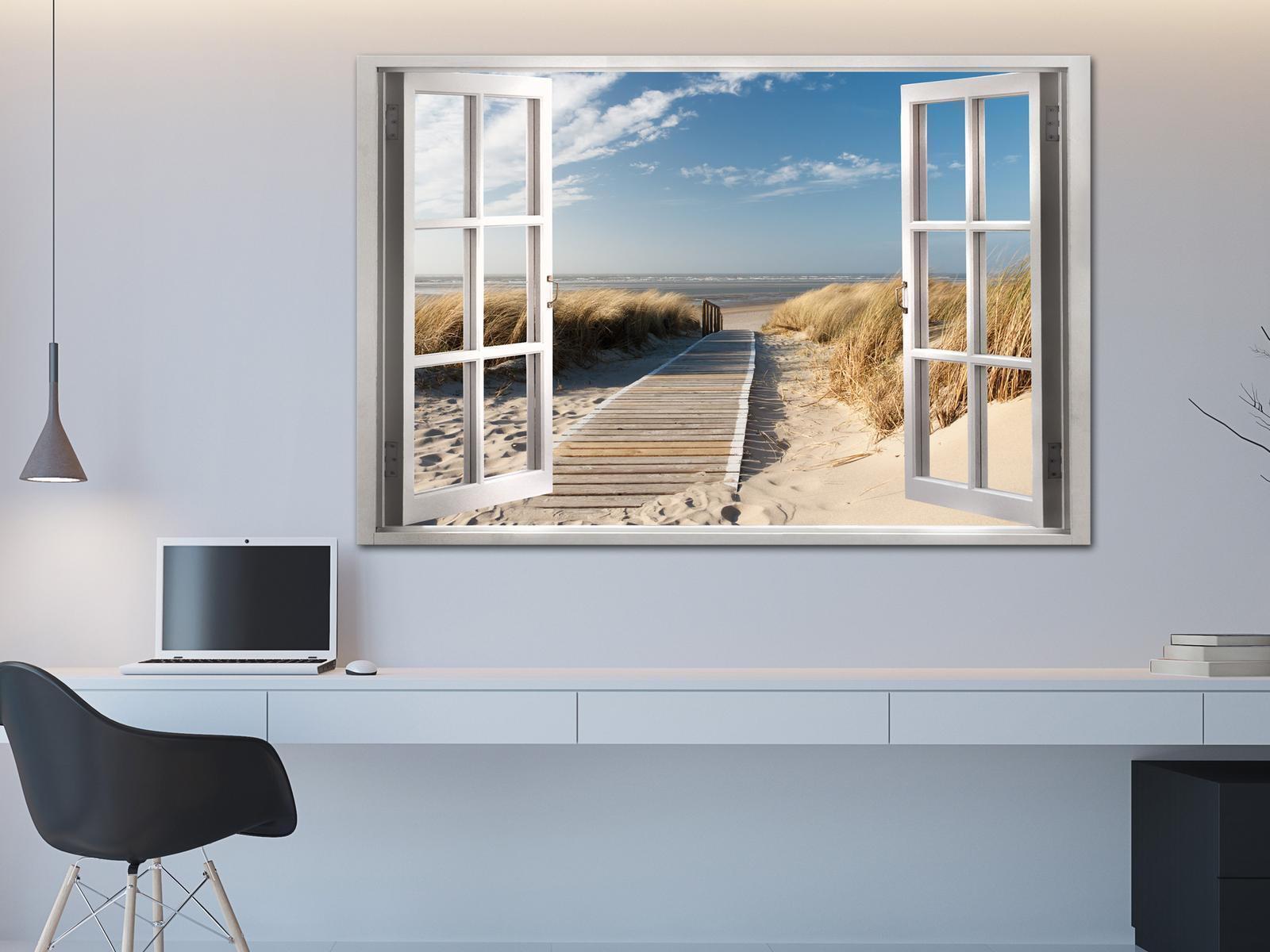 Tableau - Window: View of the Beach