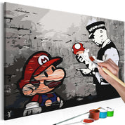 Peinture par numéros - Mario (Banksy)