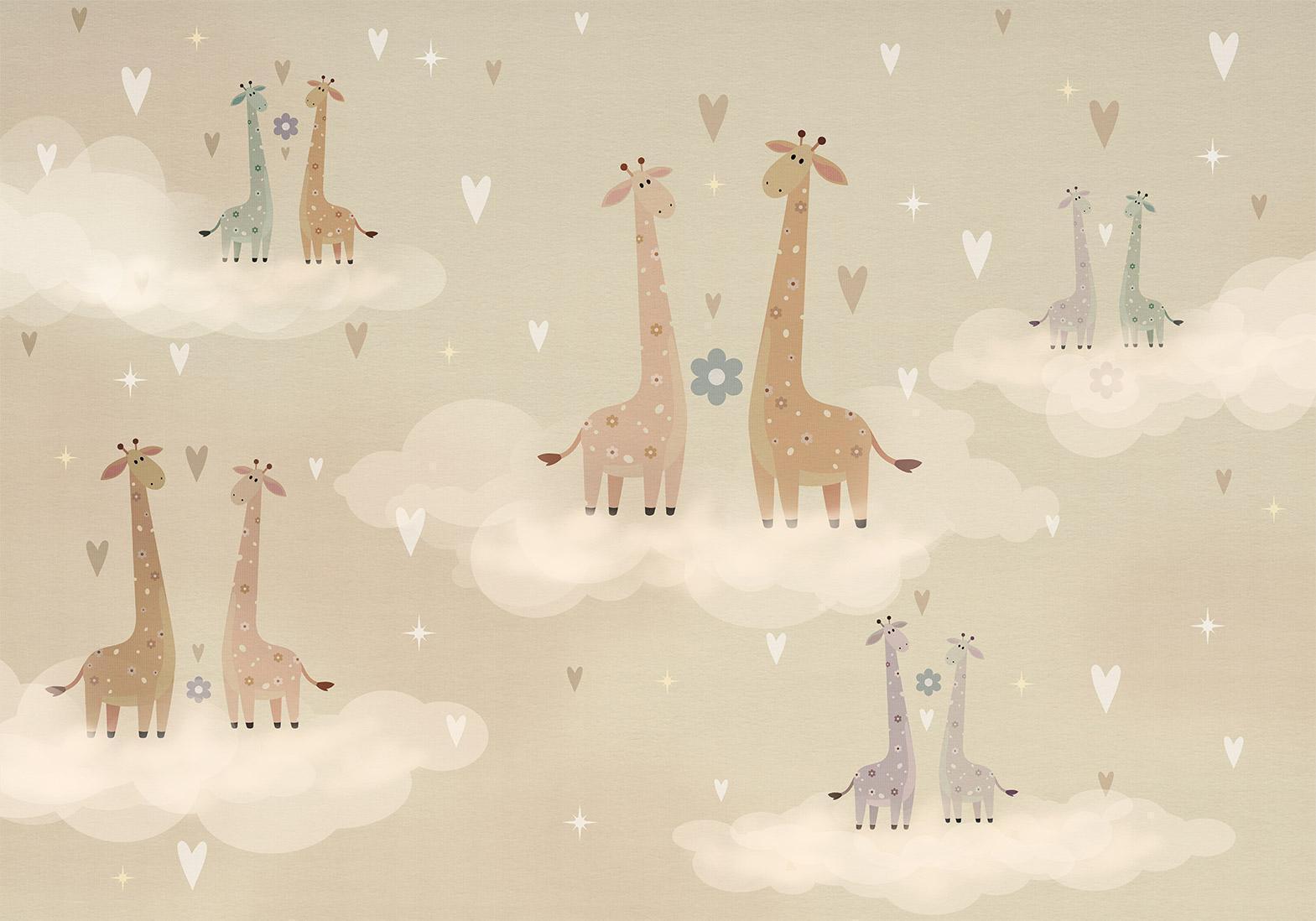 Papier peint - Giraffes in Love