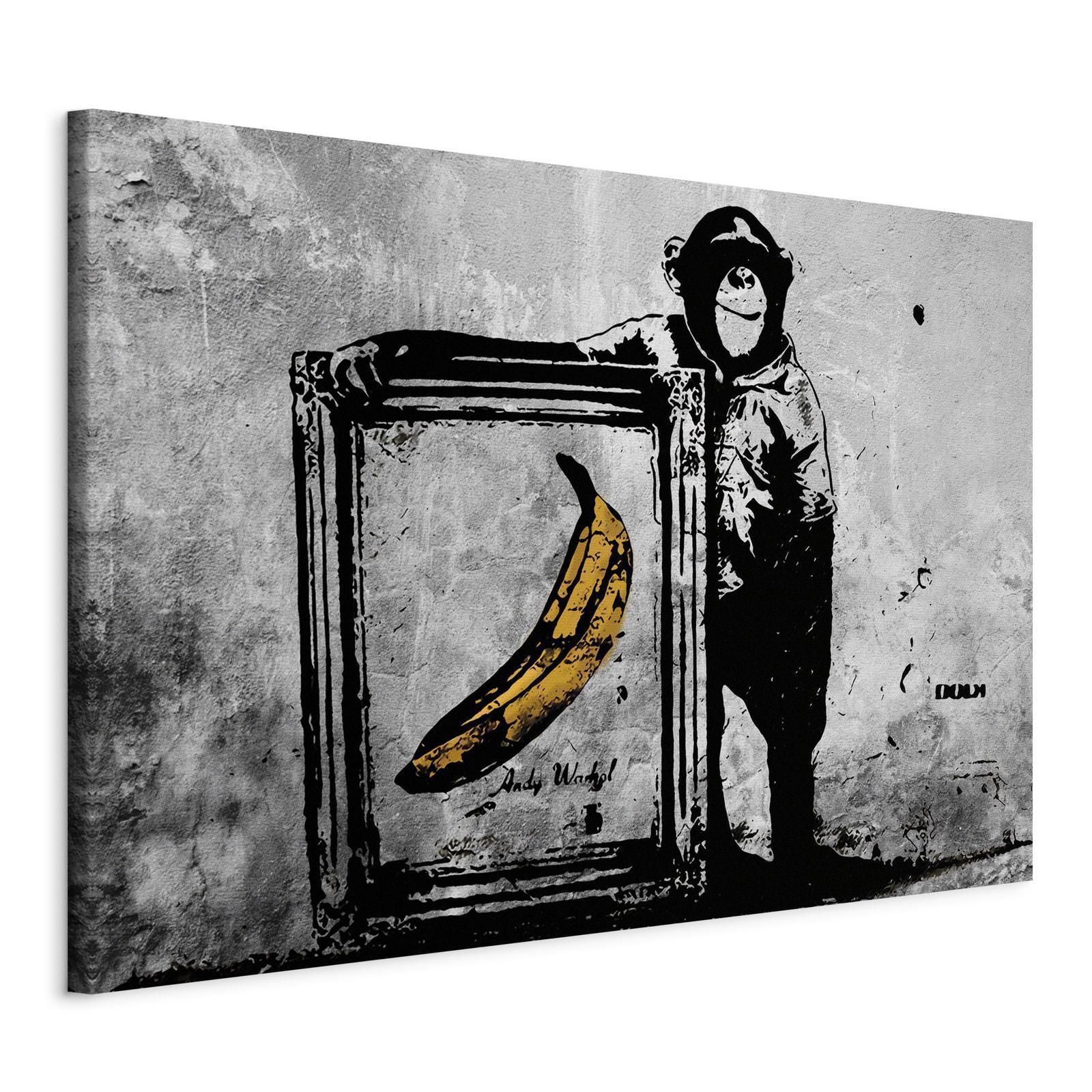 Tableau - Inspired by Banksy - black and white