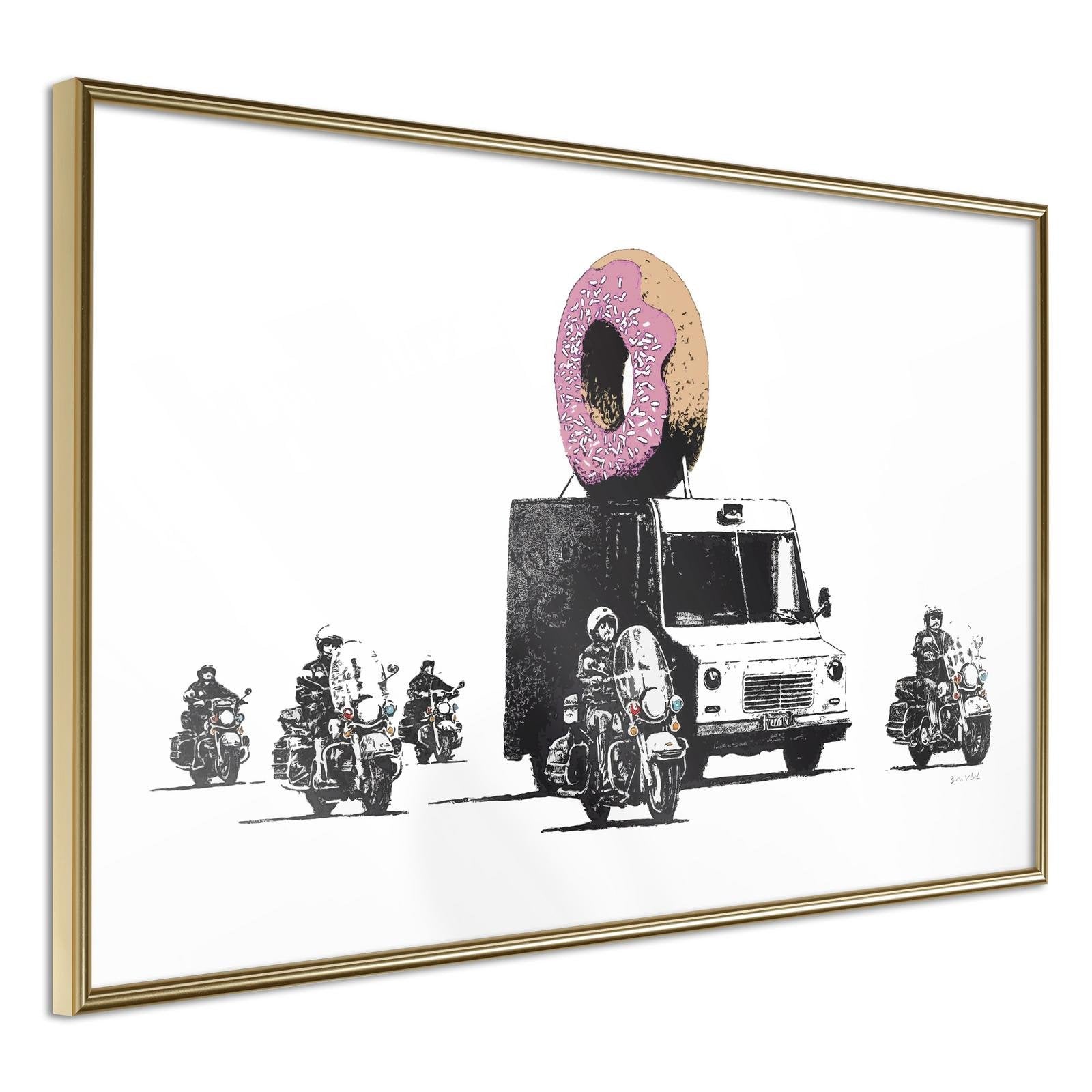 Poster Banksy donuts strawberry