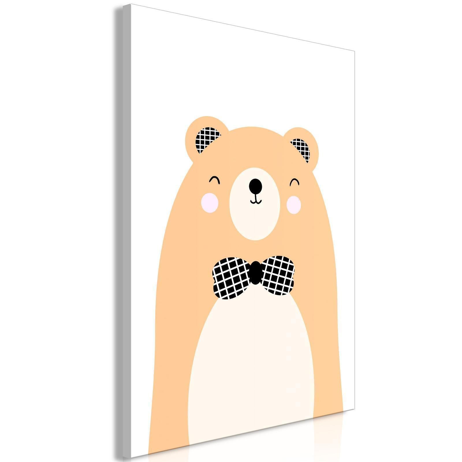 Tableau - Teddy Bear in Bow Tie (1 Part) Vertical