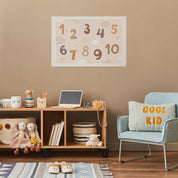 Poster - Numbers with Falling Snow
