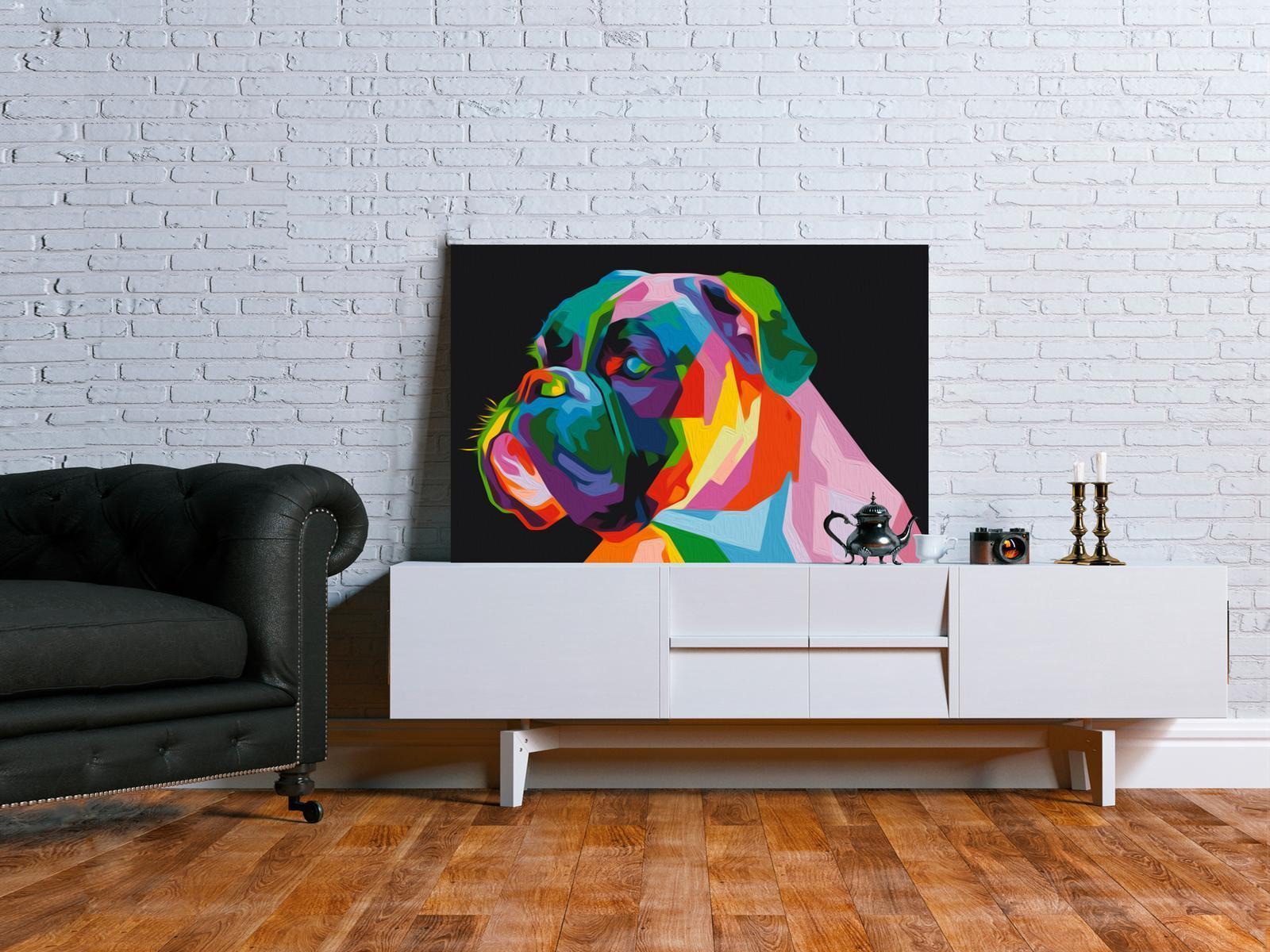 Peinture par numéros - Colourful Boxer