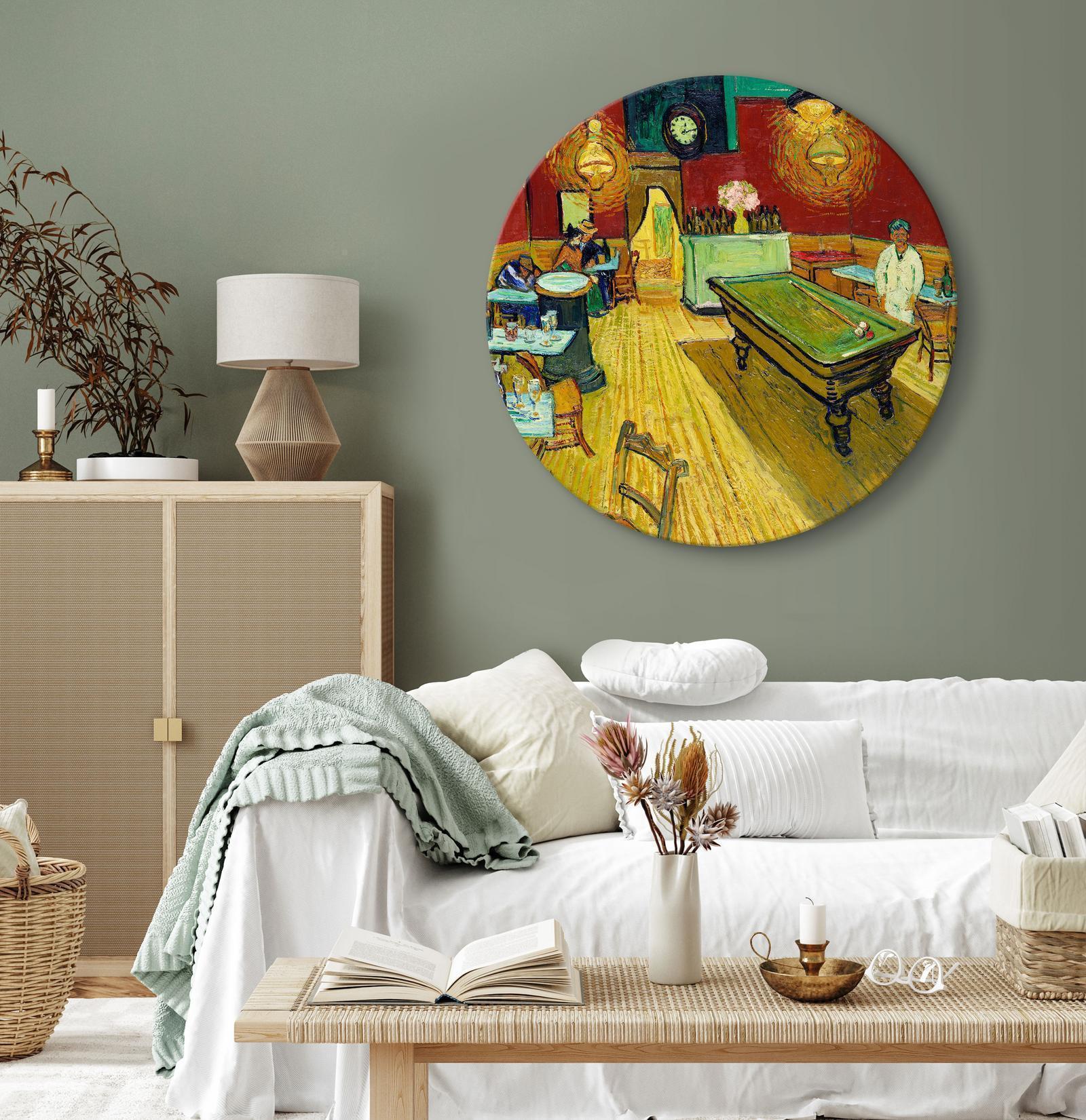 Tableau rond - The Night Café (Vincent van Gogh)