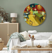 Tableau rond - The Night Café (Vincent van Gogh)