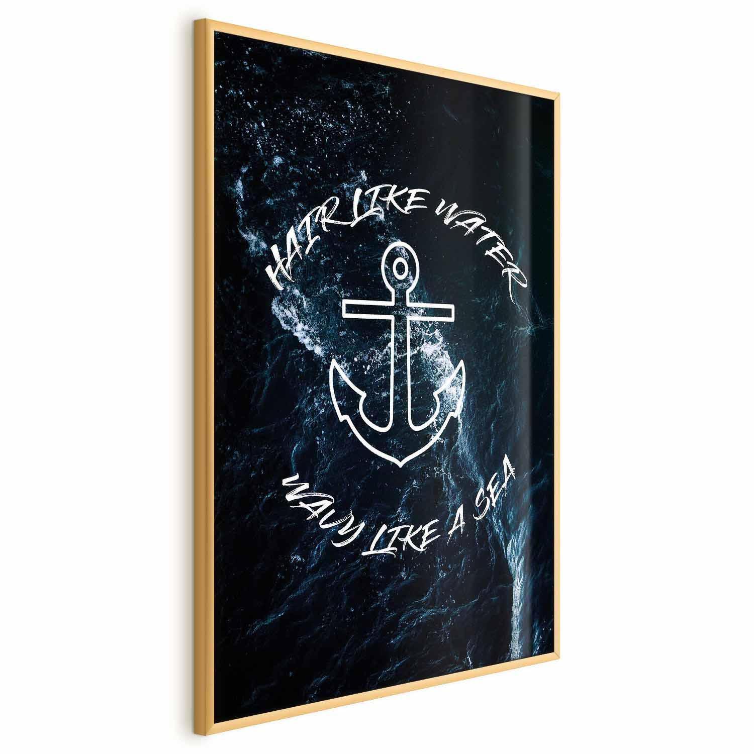 Poster - Hair Like Water, Wavy Like the Sea