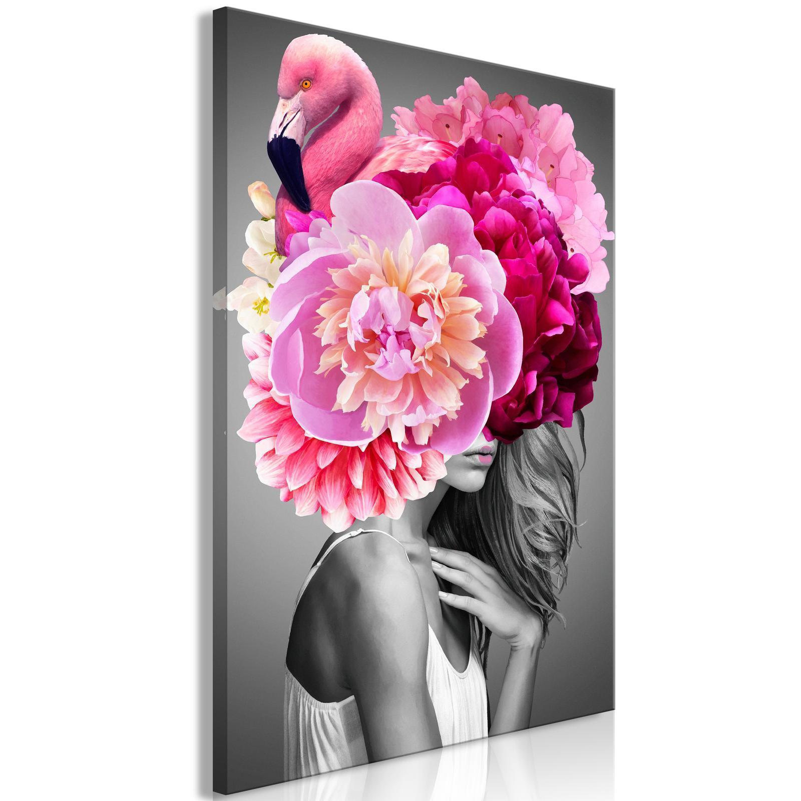 Tableau - Flamingo Girl (1 Part) Vertical