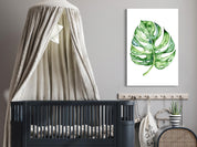 Tableau - Watercolor Monstera (1 Part) Vertical