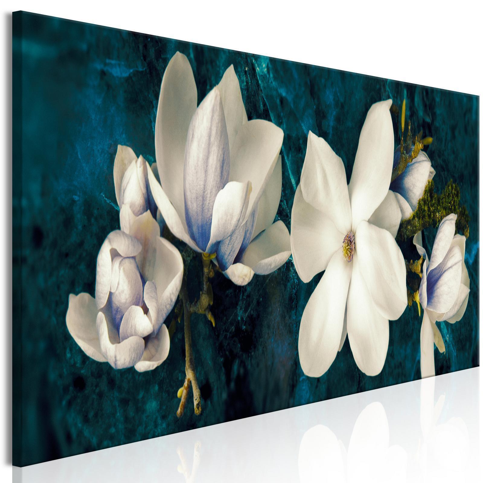 Tableau - Avant-Garde Magnolia (1 Part) Narrow Turquoise