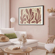Poster - Leaves and Spots - large trembling shapes inspired by Matisse