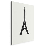 Tableau - Eiffel Tower Simple Graphics in Black and White