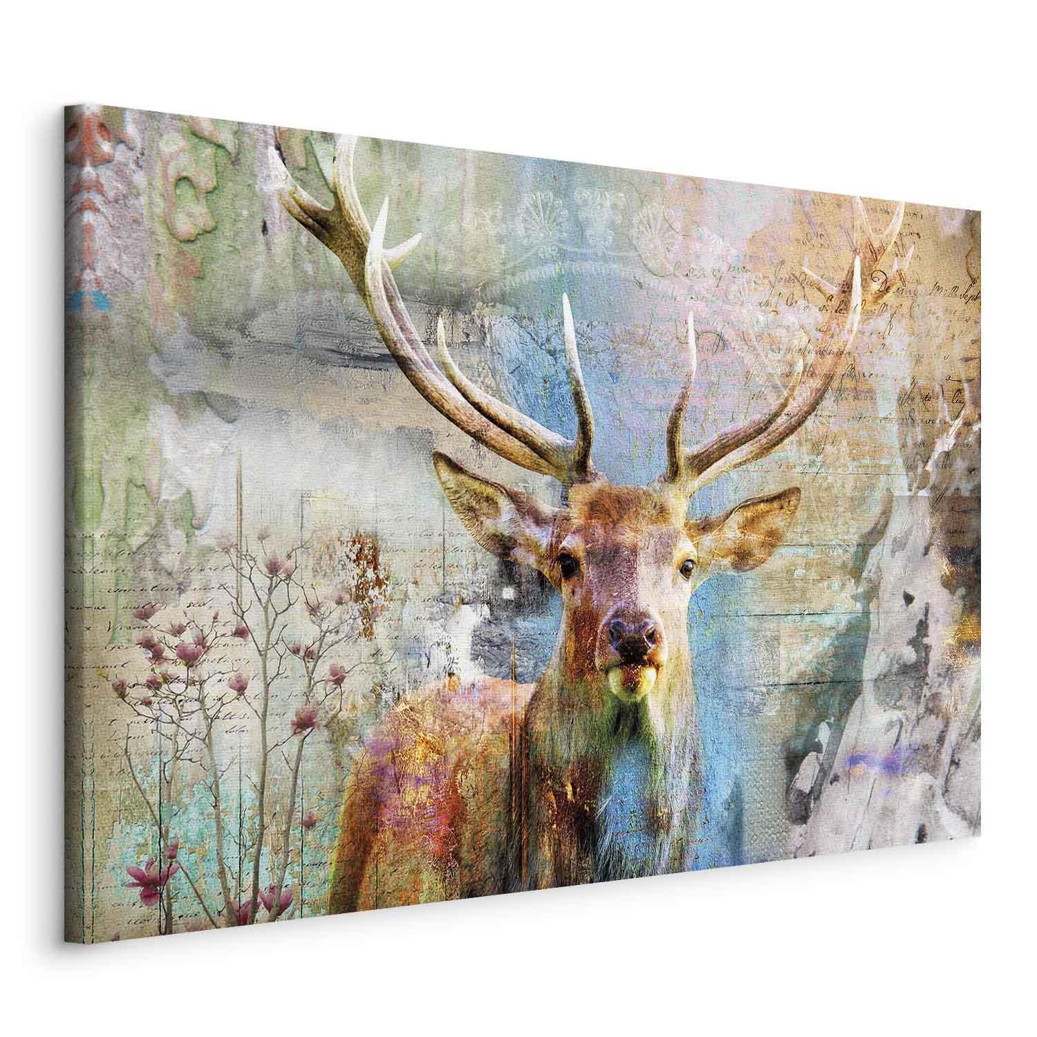 Tableau - Deer on Wood