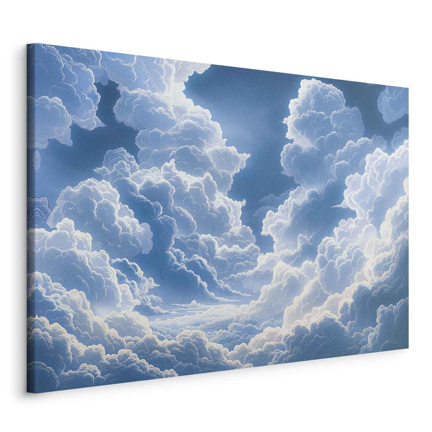 Tableau - Blue Sky Breaking Through White Fluffy Clouds