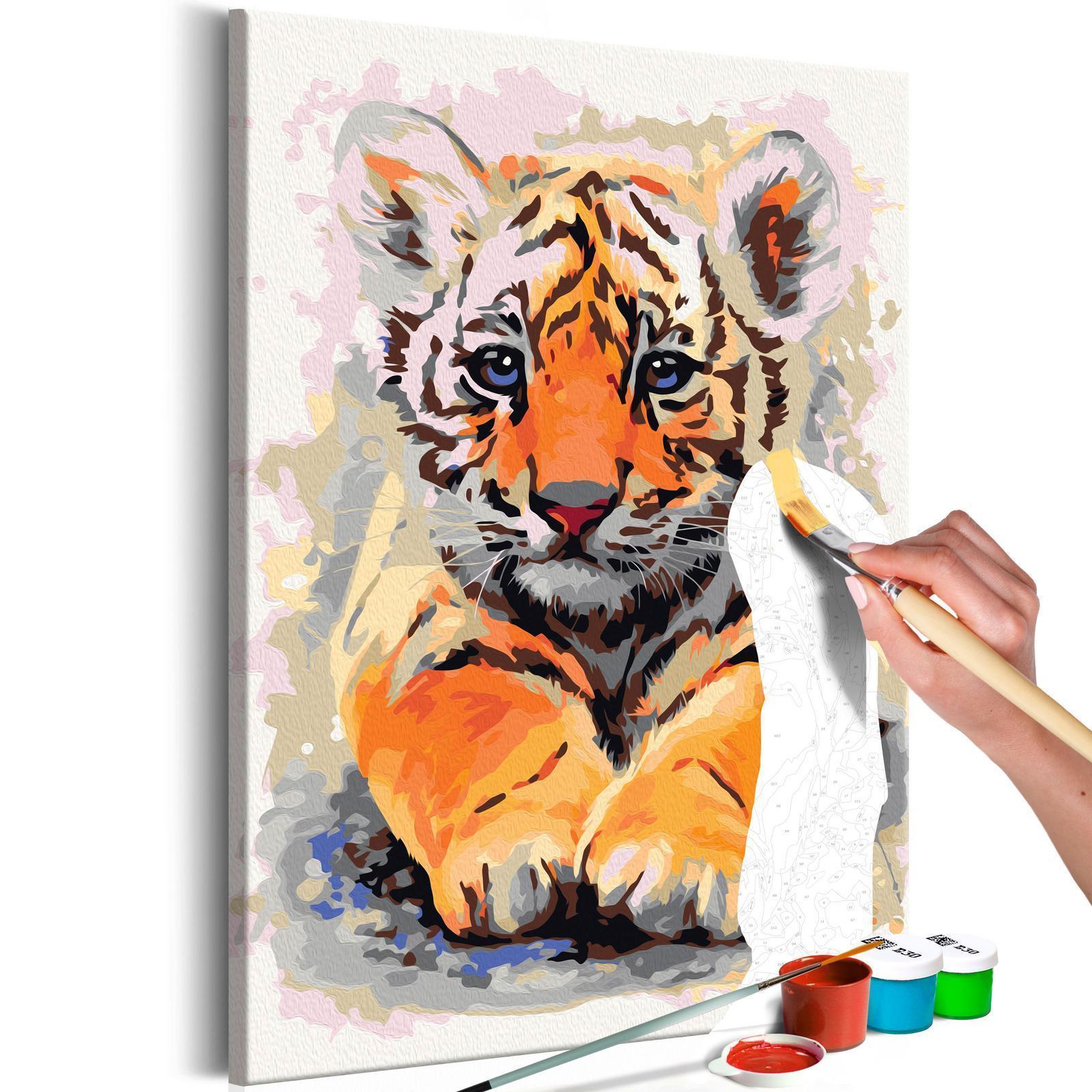 Peinture par numéros - Baby Tiger