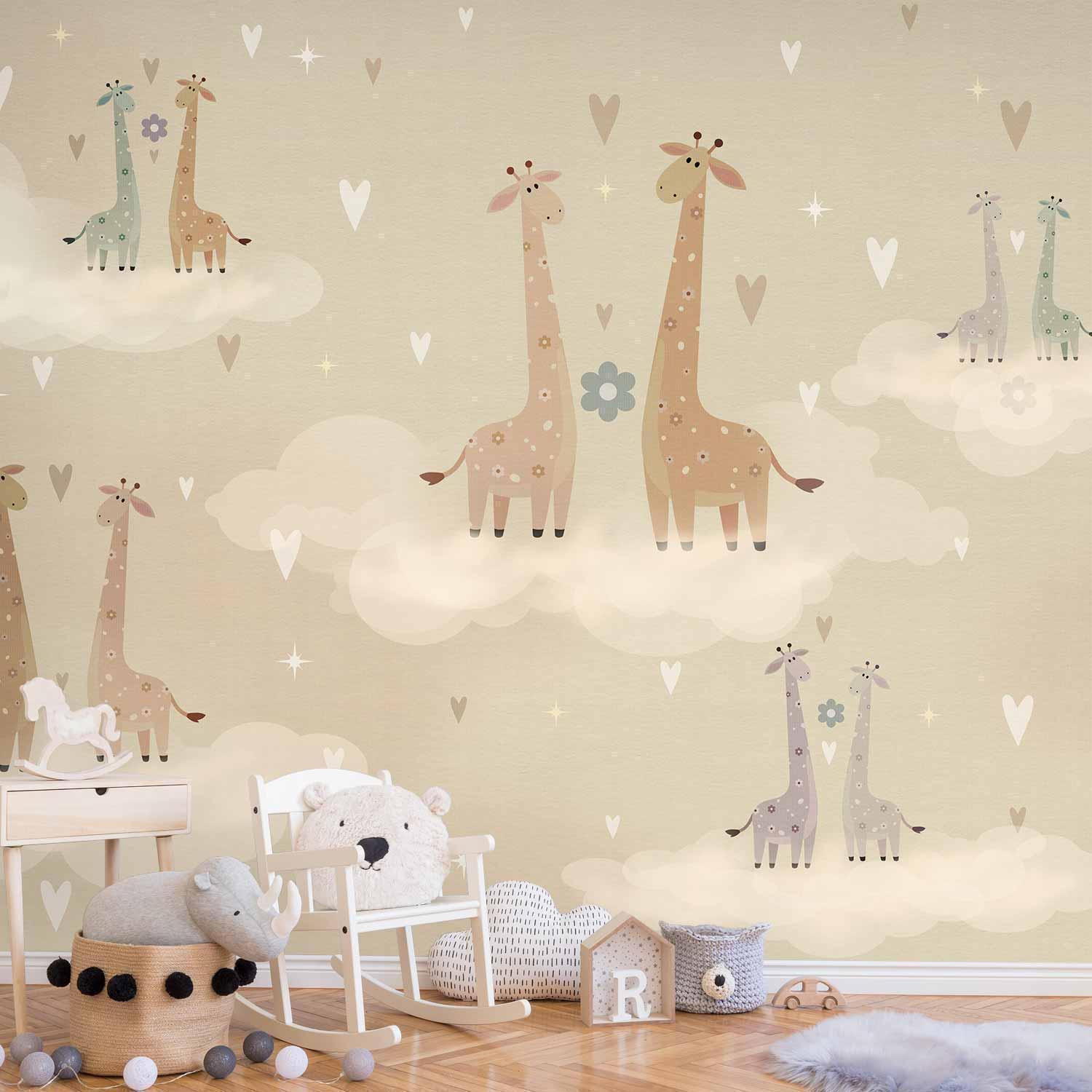 Papier peint - Giraffes in Love