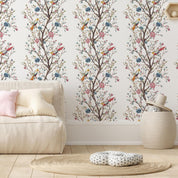 Tapisserie murale - Birds on a Flowering Twig