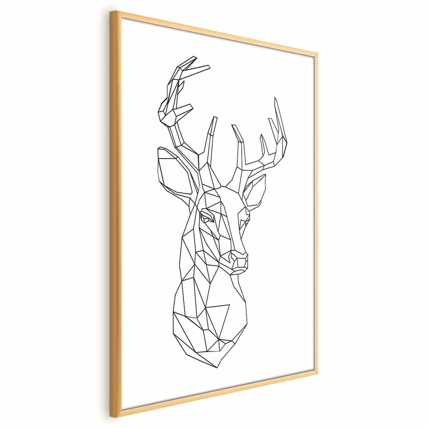 Poster - Geometric Deer