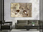 Tableau - Retro Cranes (1 Part) Wide