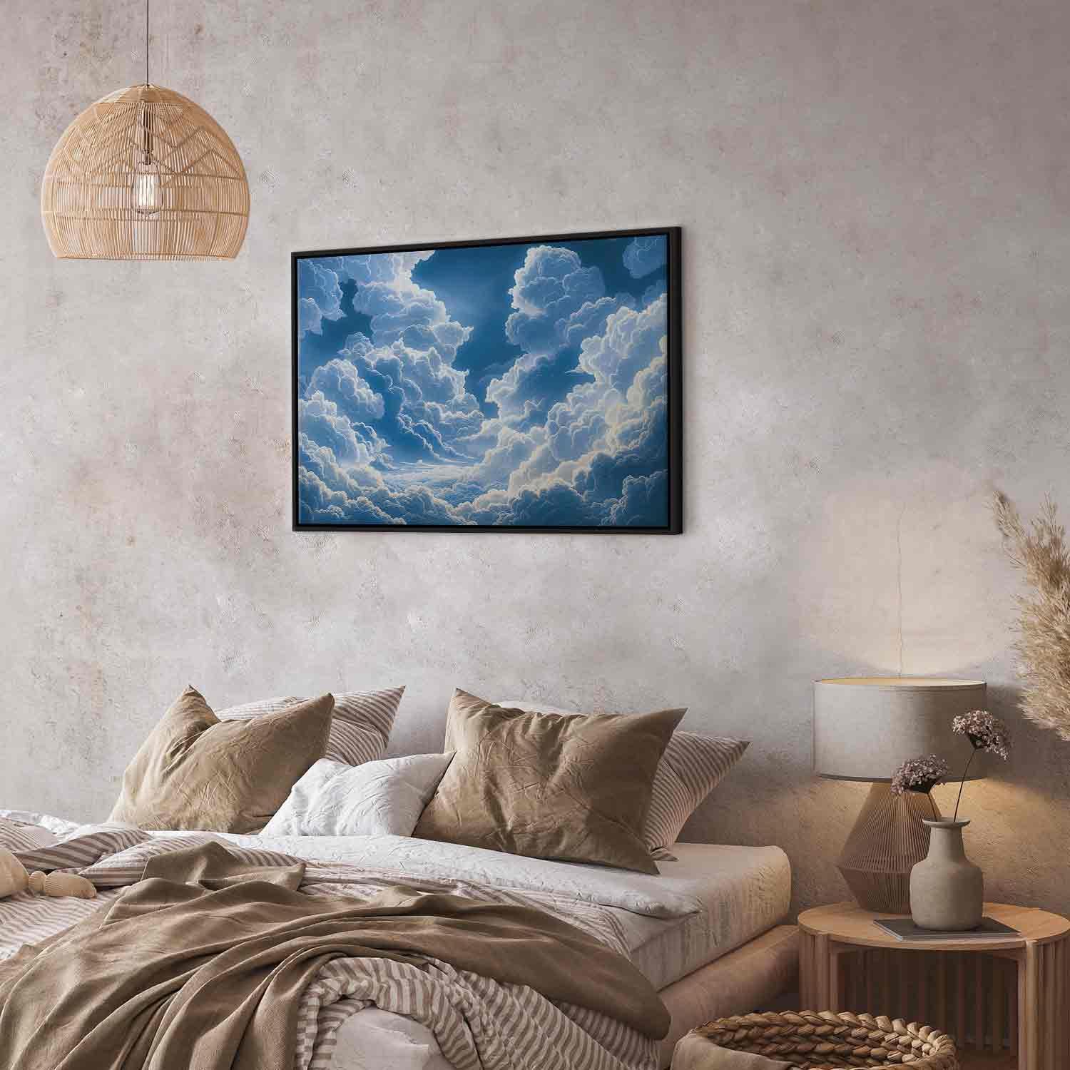 Tableau - Blue Sky Breaking Through White Fluffy Clouds