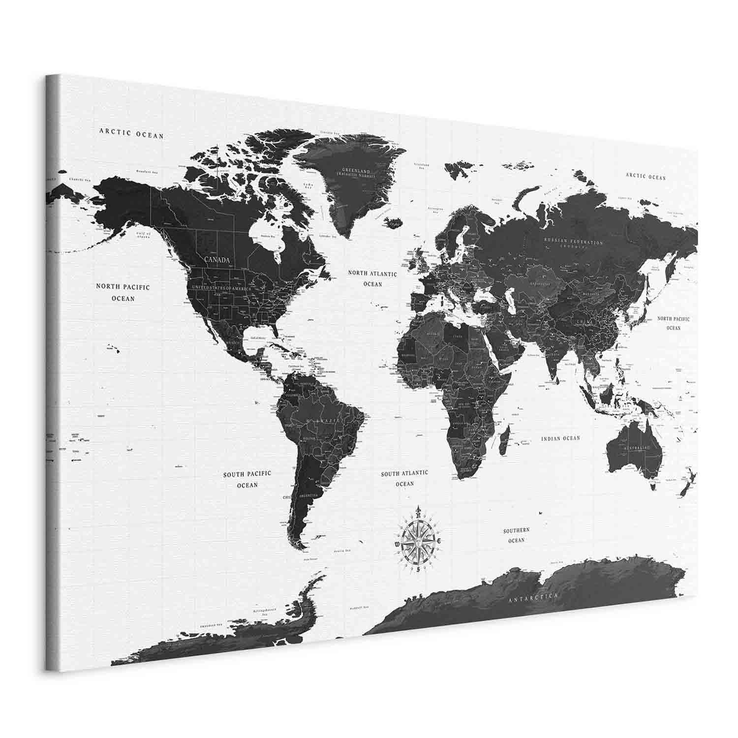 Tableau - Black and White Map (1 Part) Wide