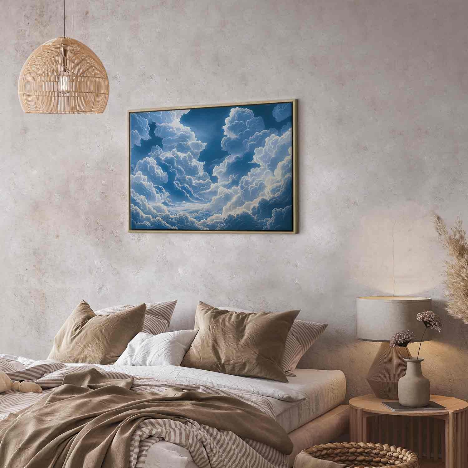 Tableau - Blue Sky Breaking Through White Fluffy Clouds