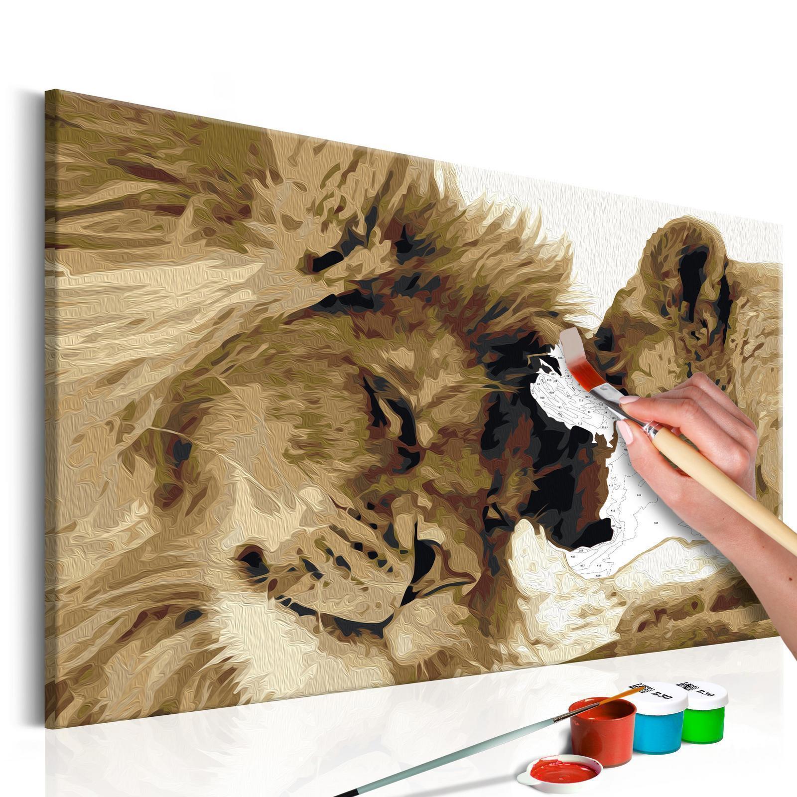 Peinture par numéros - Lions In Love