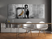 Tableau - Banksy: Monkey with Frame