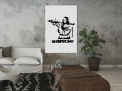 Tableau - Contrast Duel (1-part) - Banksy on Mural with Mona Lisa