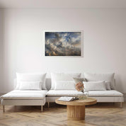 Poster - Golden Reflections on Clouds Announcing Dusk