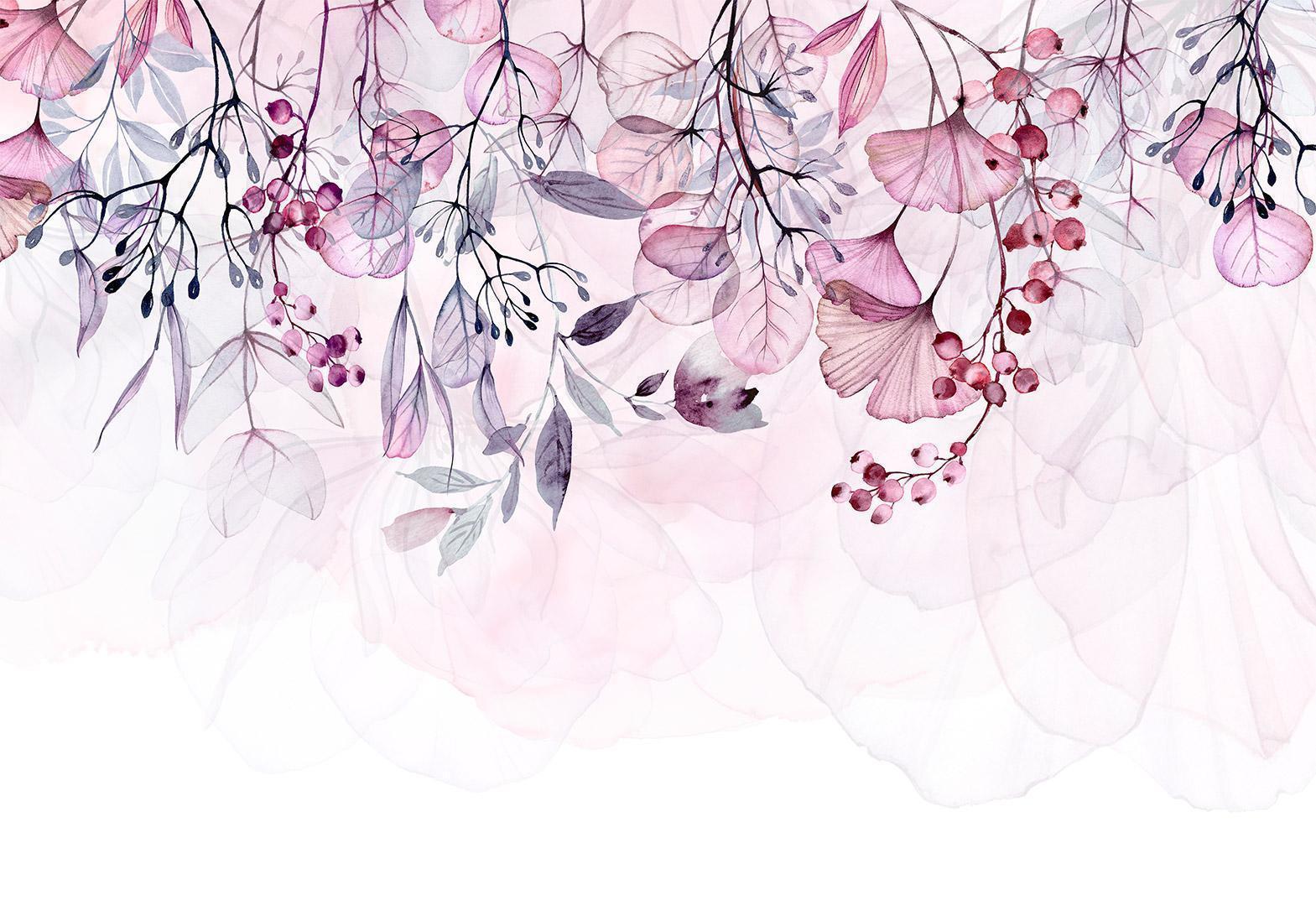 Papier peint - Foggy Nature - Pink
