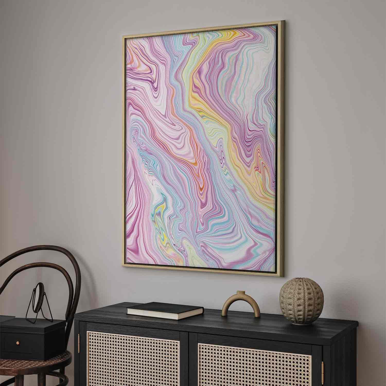 Tableau - Colorful Dream - Abstract Shapes in Pastel Colors