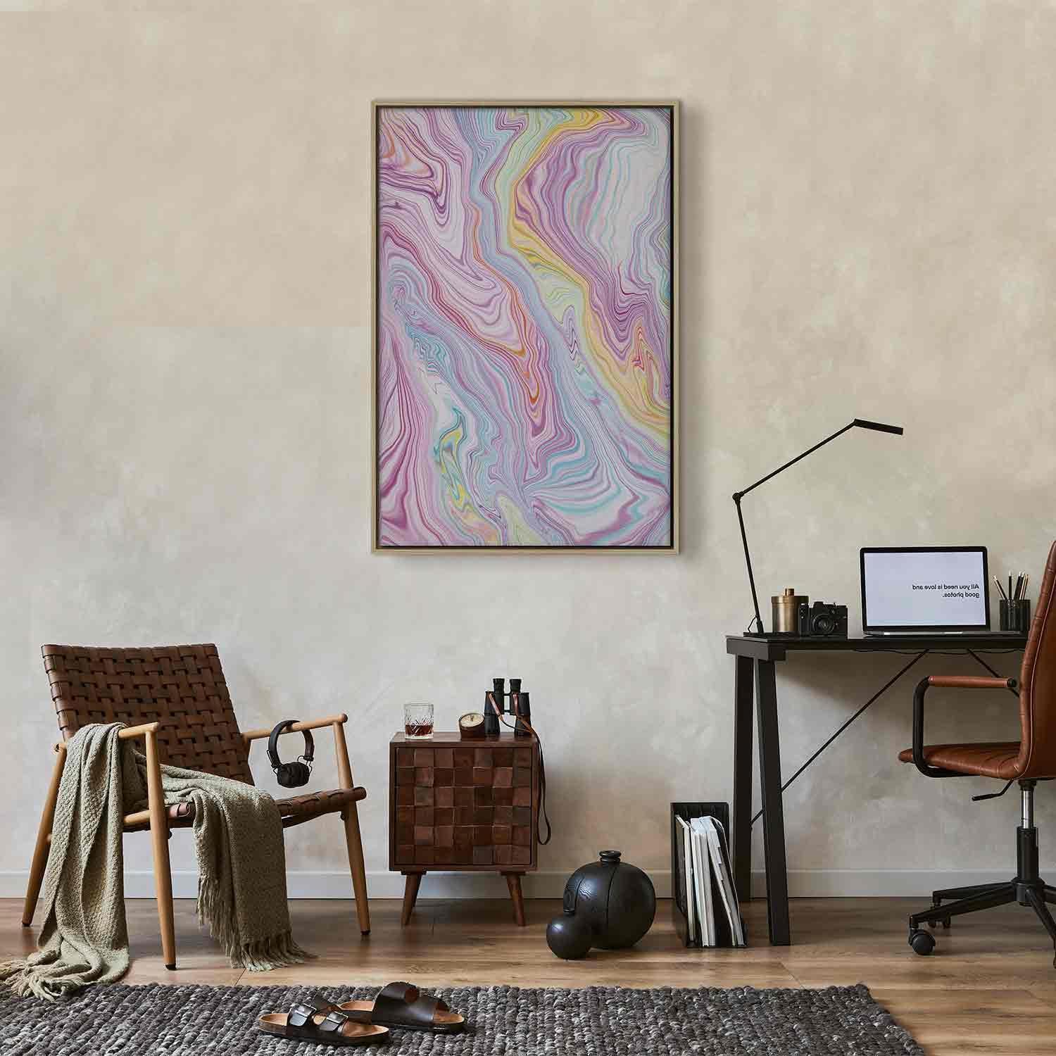 Tableau - Colorful Dream - Abstract Shapes in Pastel Colors