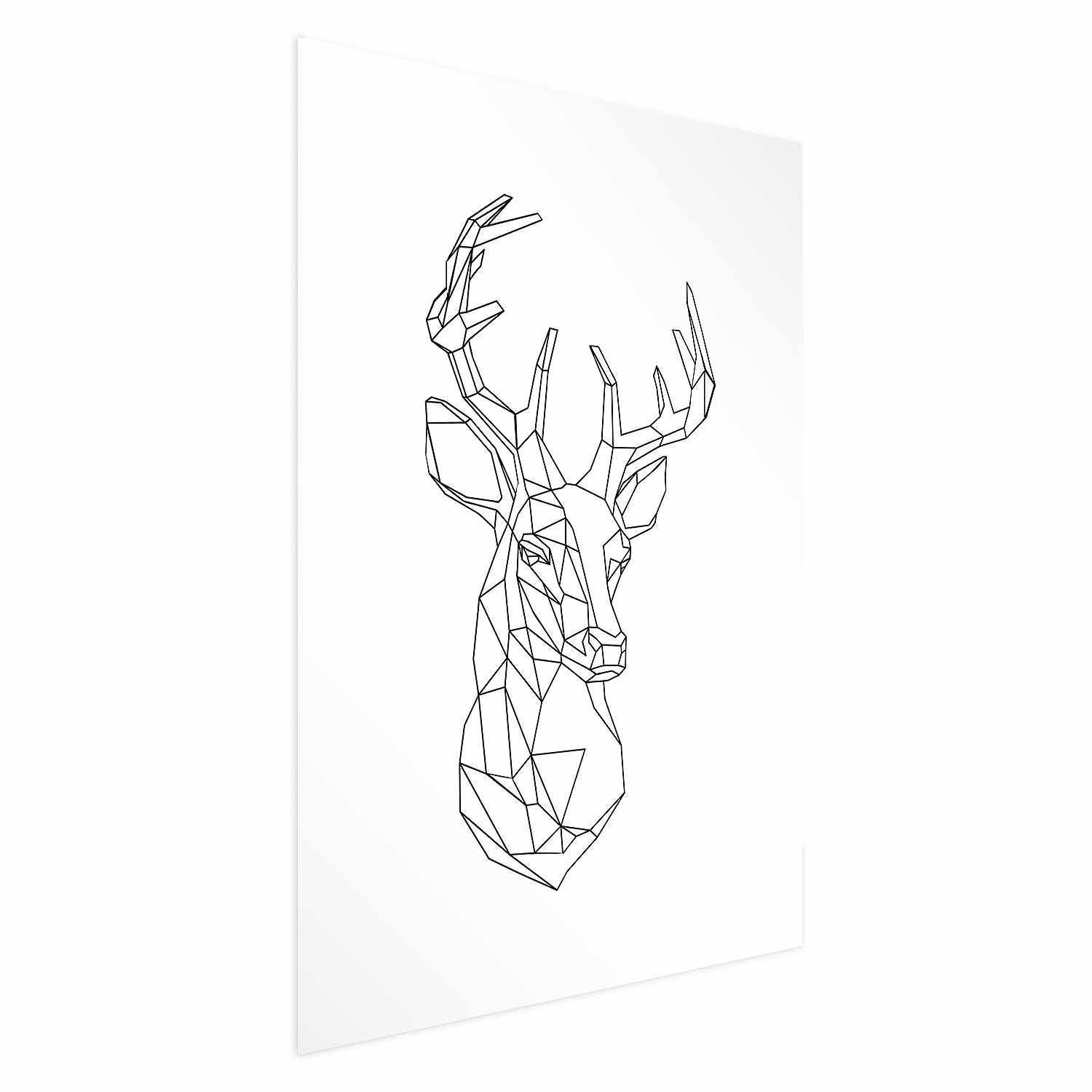 Poster - Geometric Deer