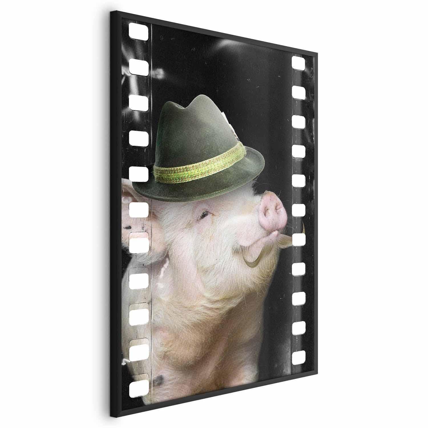 Poster - Pig with a Mustache