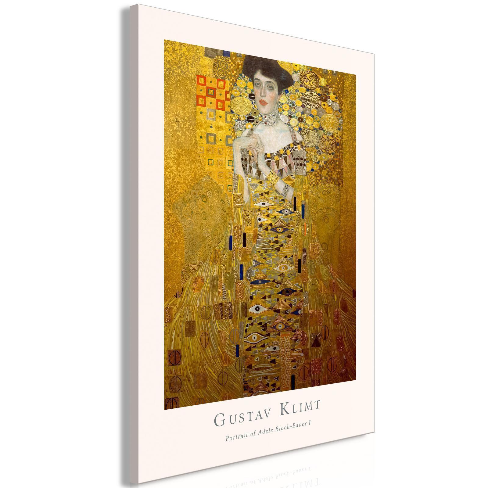 Tableau - Gustav Klimt - Portrait of Adele Bloch (1 Part) Vertical